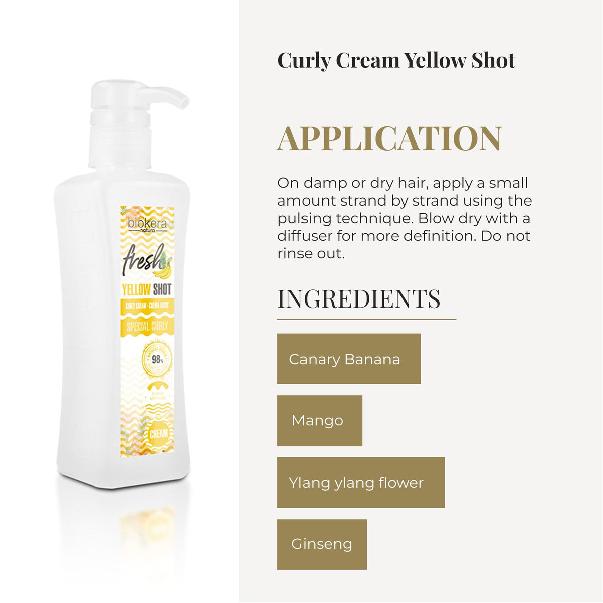SALERM applying cream to curls demonstrating frizz reduction