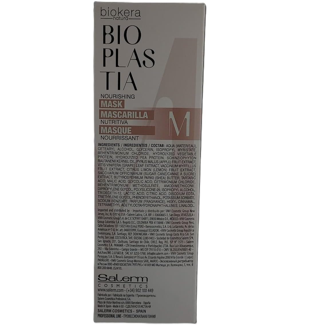 SALERM mask being applied to mid‑lengths and ends, demonstrates improved manageability and anti‑frizz