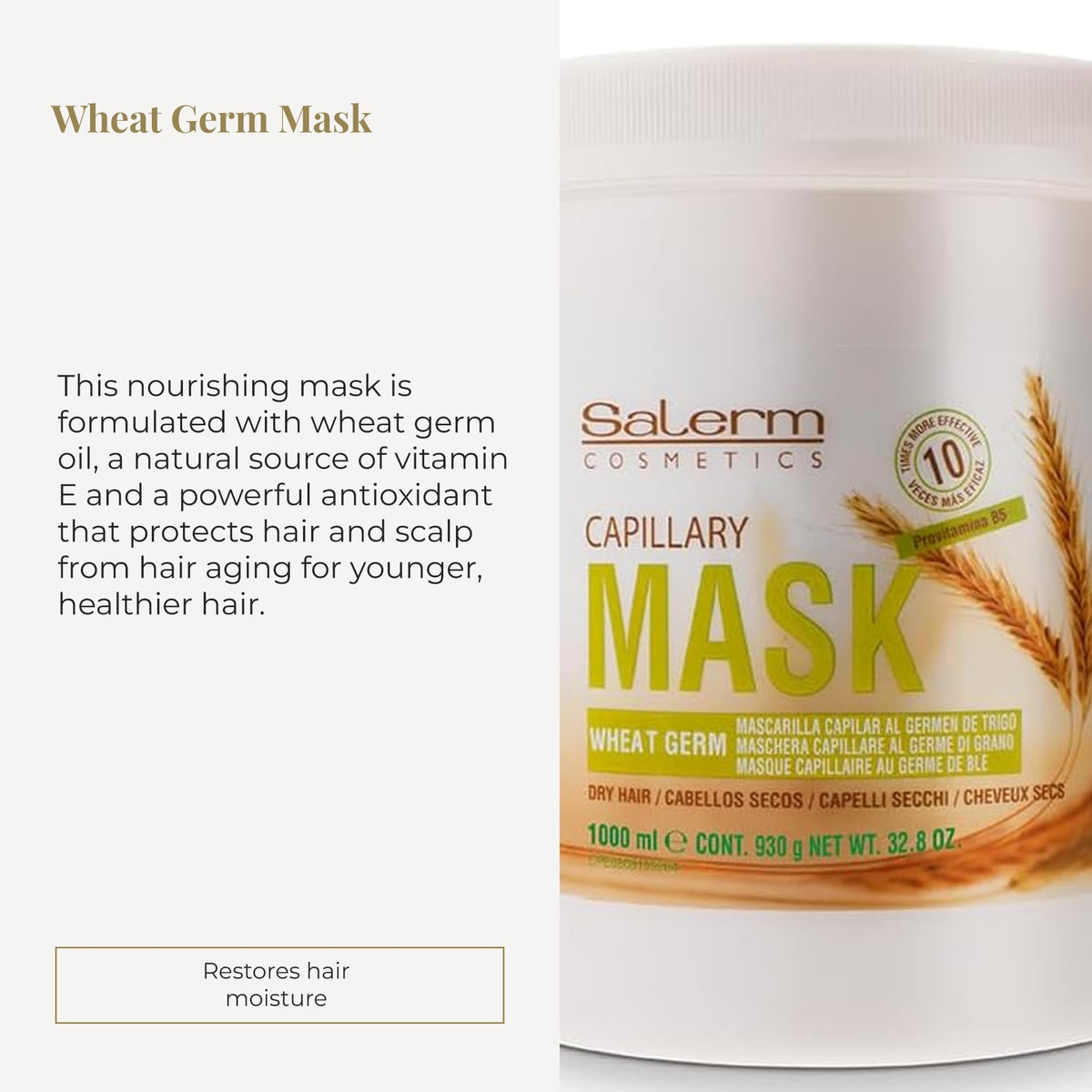 SALERM cream texture close-up demonstrating rich hydration benefit