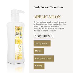 SALERM gel applied while diffusing hair to boost curl definition and volume