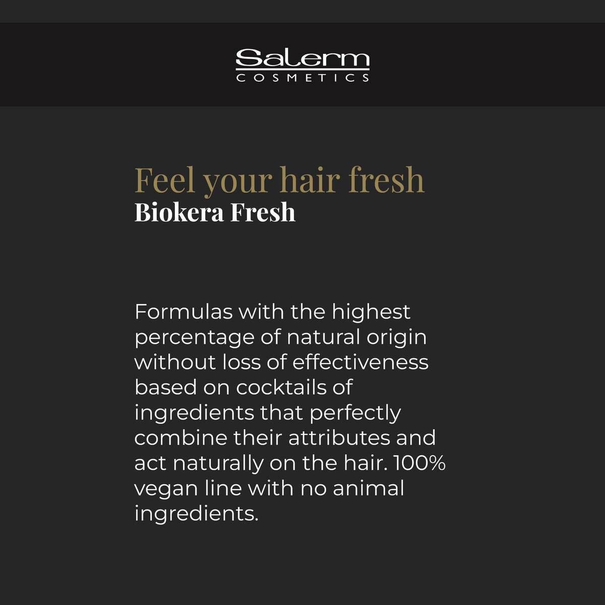 SALERM shampoo being massaged into wet hair to tone brassiness and brighten