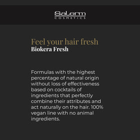 SALERM shampoo being massaged into wet hair to tone brassiness and brighten