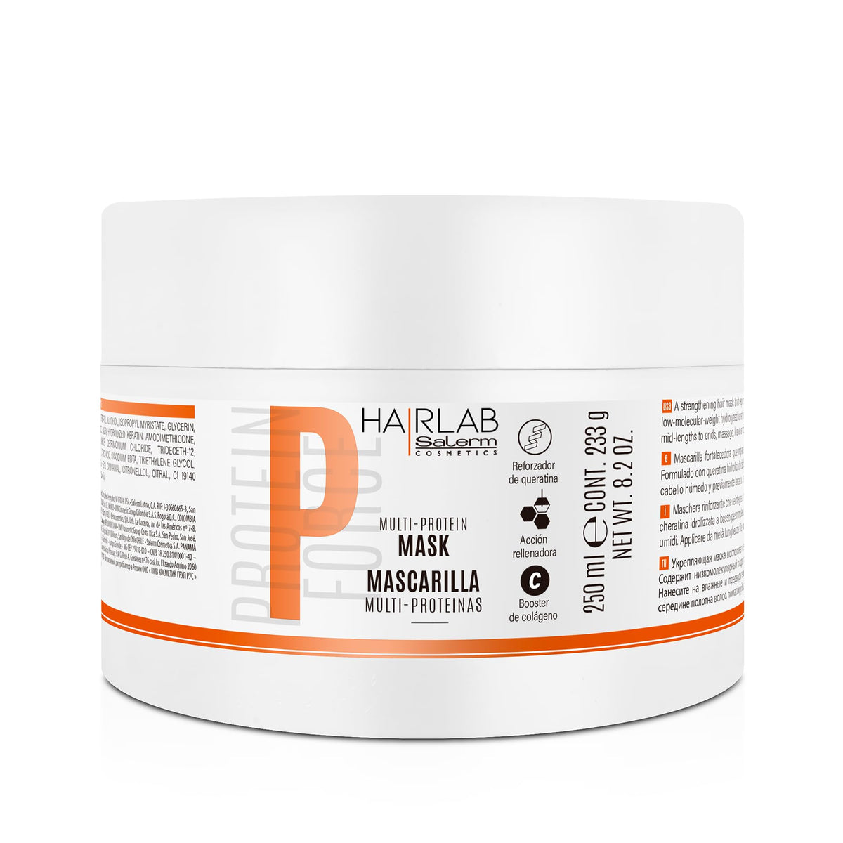 SALERM front packaging showing label and 250 ml benefit of repair