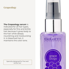 SALERM serum drop on fingertip close-up showing lightweight texture and quick absorption
