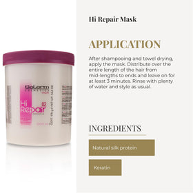 SALERM mask being applied in salon demonstrating restorative in-chair treatment