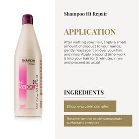 SALERM close-up of shampoo foam texture demonstrating gentle cleansing action