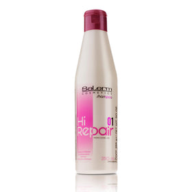 SALERM bottle front view showing label and volume, clear brand recognition and benefit