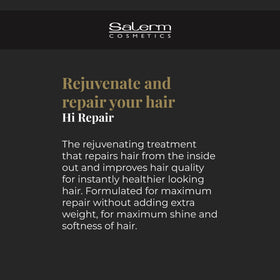 SALERM Hi Repair shampoo paired with mask illustrating a complete repair routine