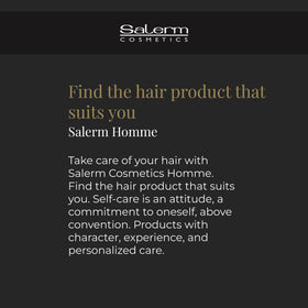 SALERM gel being activated with hairdryer to enhance hold and shape