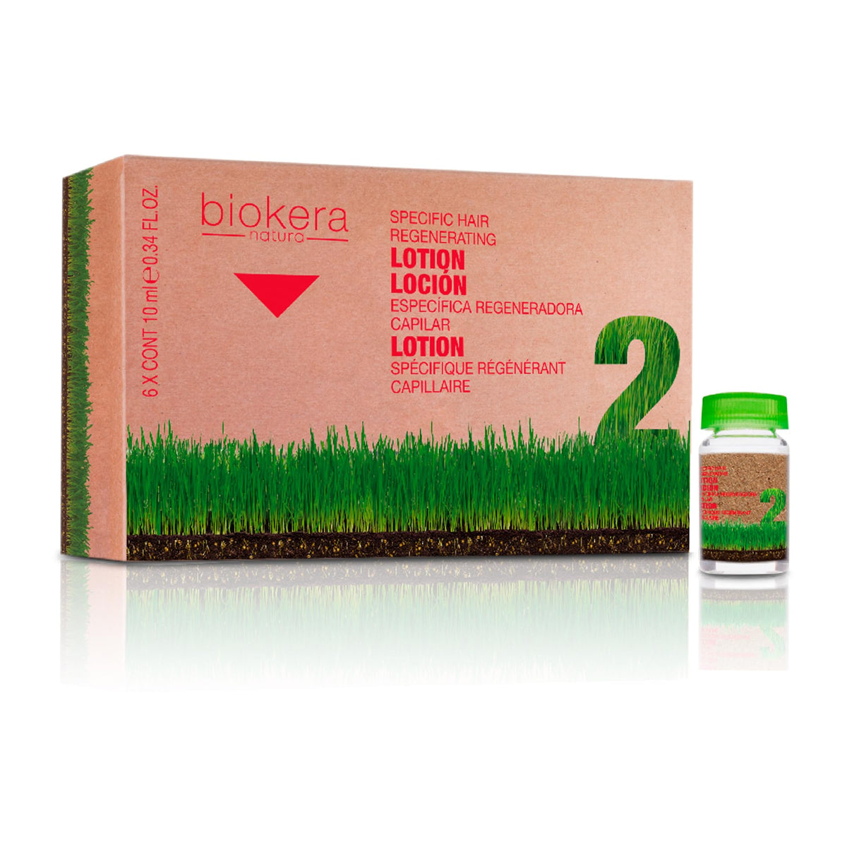 SALERM front packaging of intensive scalp ampoules showing product and benefits