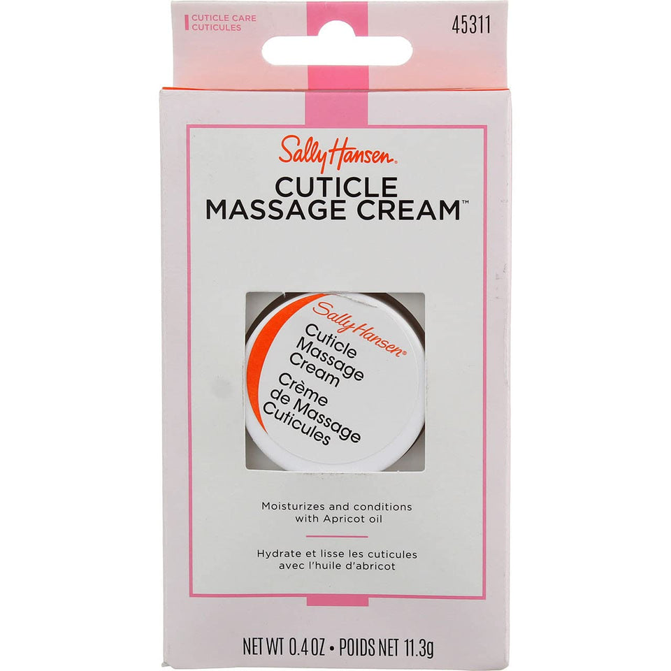 Sally Hansen jar front view showing compact cuticle cream for easy moisturizing
