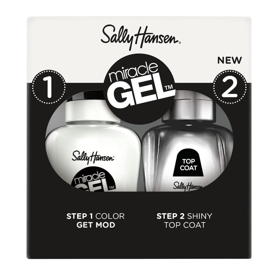 Sally Hansen duo front packaging showing bottles and color, clear brand presentation and convenience