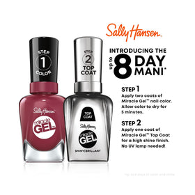 Sally Hansen mauve-olous swatch on fingers showing wearable color benefit