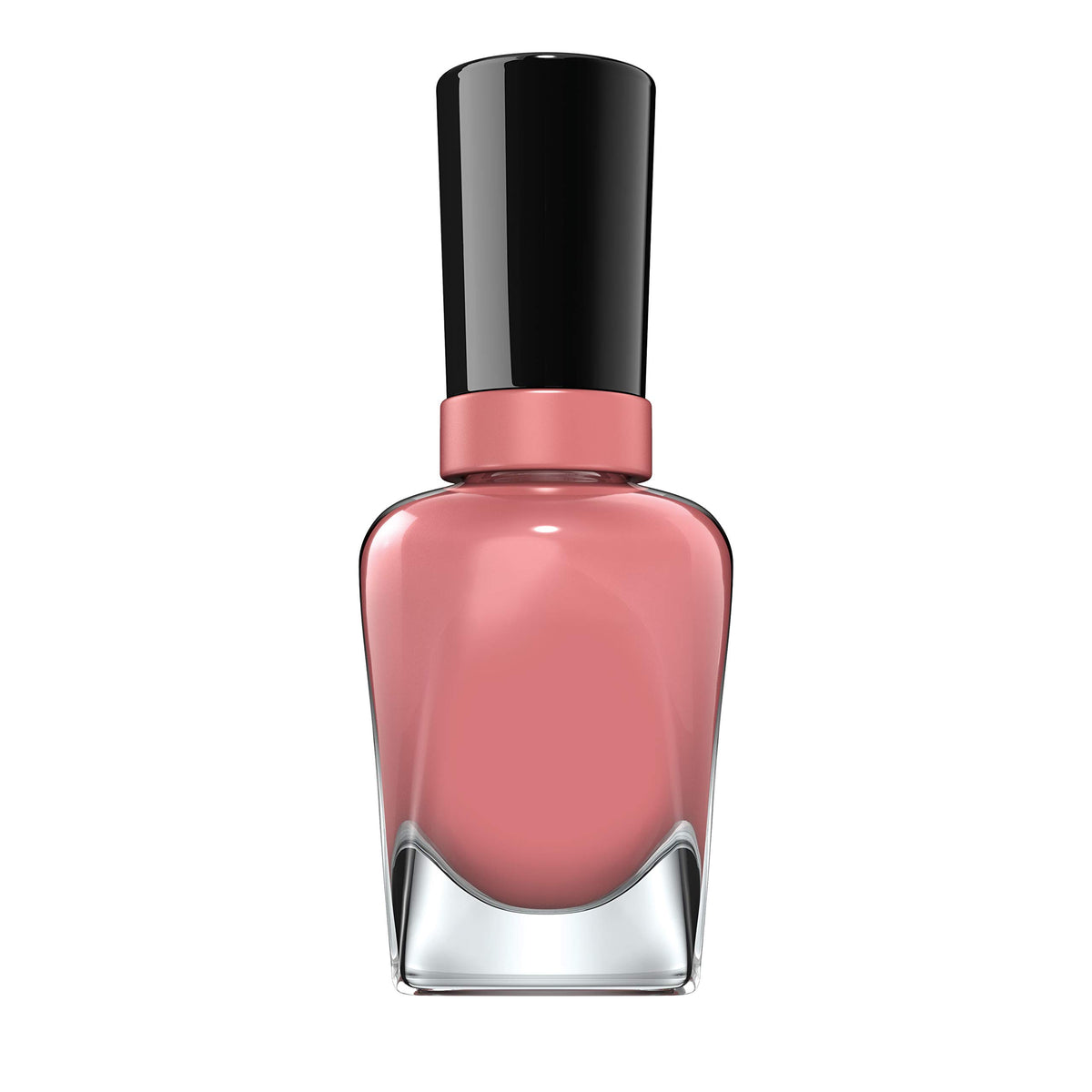 Sally Hansen polish on vanity setting suggesting salon-quality result benefit