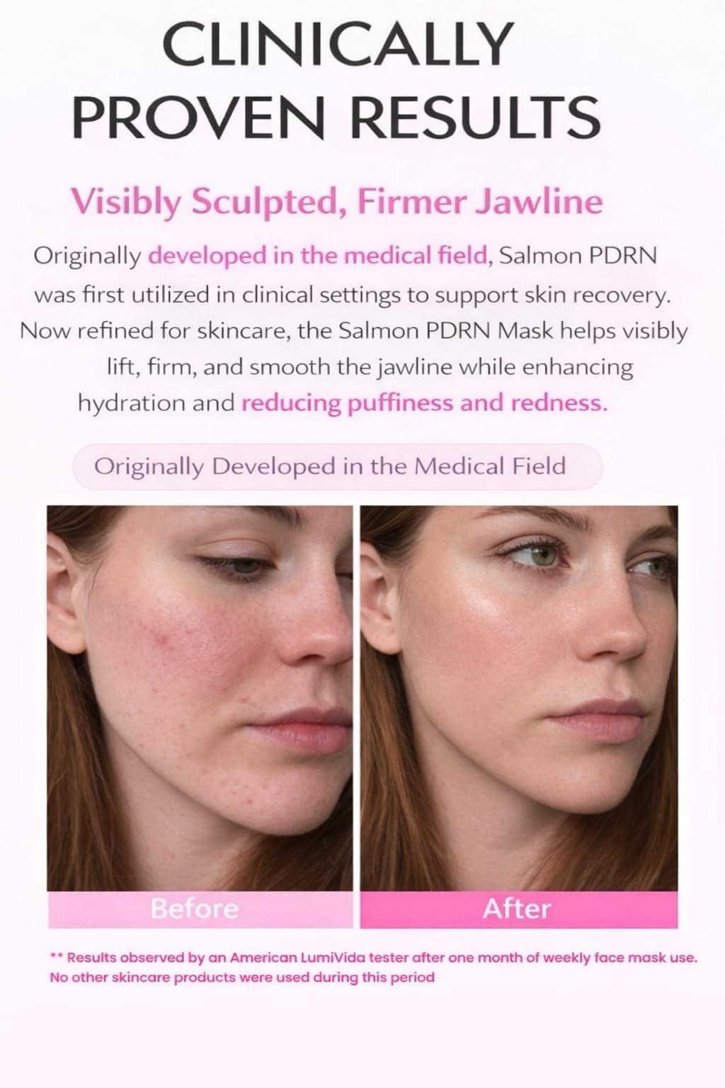 Generic Salmon DNA gel mask serum pool detail highlighting concentrated actives
