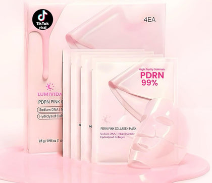 Generic Salmon DNA PDRN mask front packaging showing clinical hydration benefit