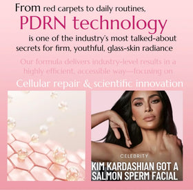Generic Salmon DNA mask ingredient label showing key actives for skin renewal