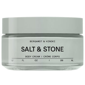 Salt & Stone front packaging showing bottle and bergamot benefit