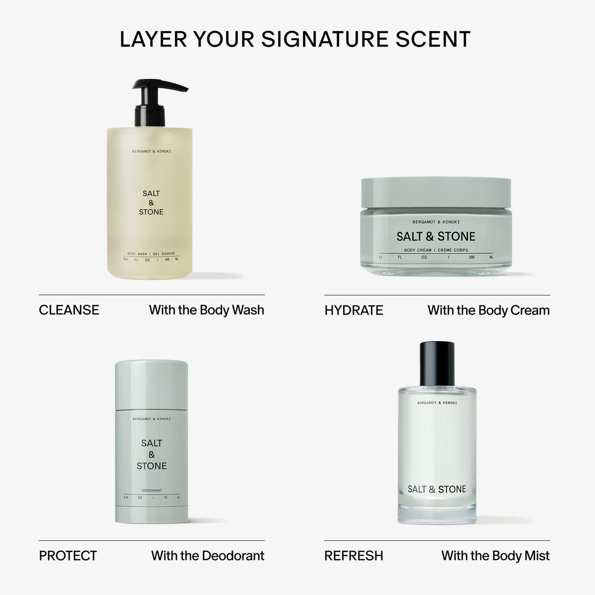 Salt & Stone label close-up highlighting vegan and cruelty-free benefits