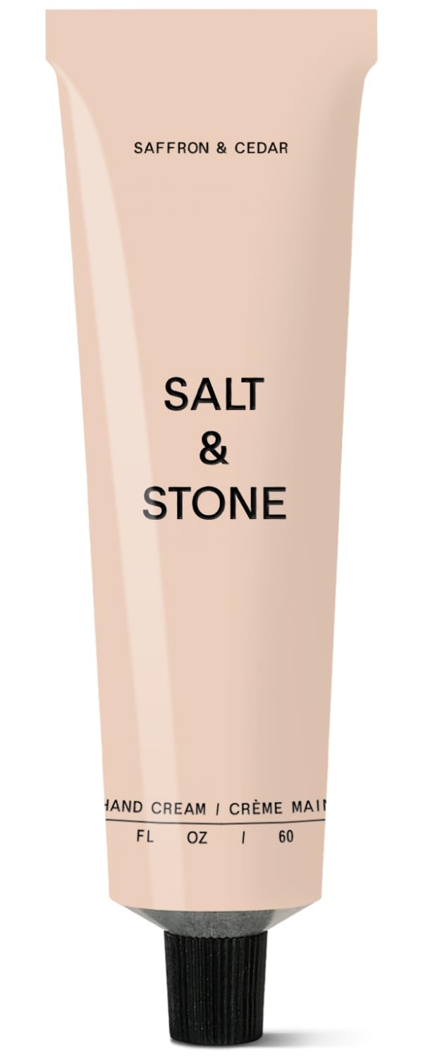 Salt & Stone front tube view showing brand and travel-ready design benefit