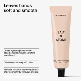 Salt & Stone tube beside keys showing compact 2 fl oz travel convenience benefit