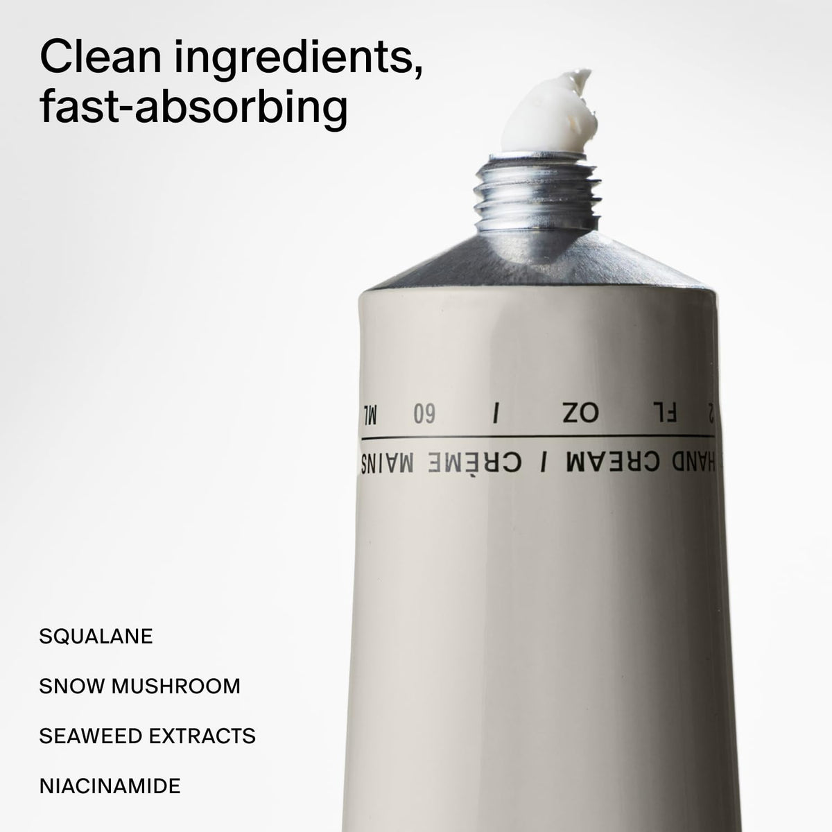 Salt & Stone cream texture close-up, silky finish for soft hands