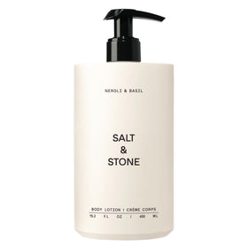 Salt & Stone front packaging shows neroli basil lotion and quick hydration benefit