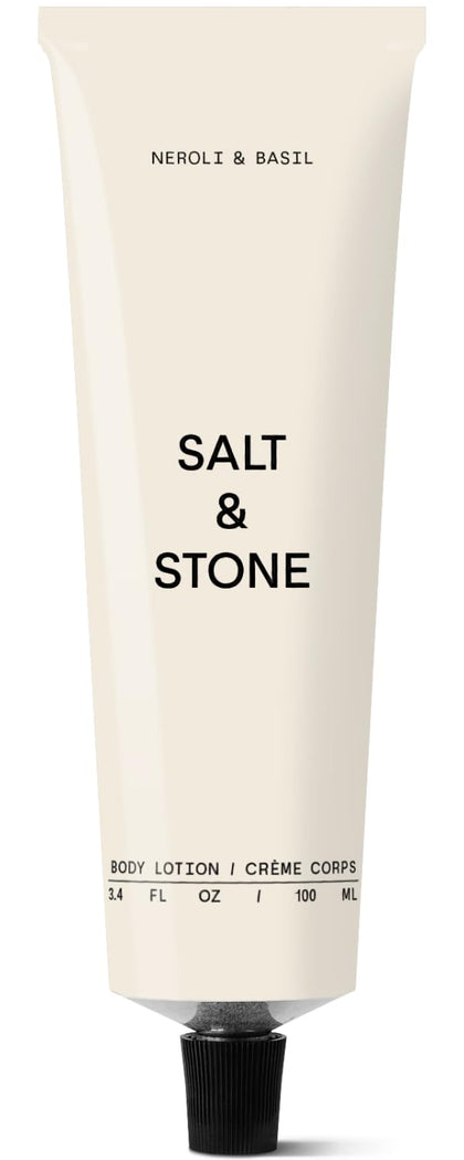 Salt & Stone front packaging showing bottle and label, conveys travel-ready convenience