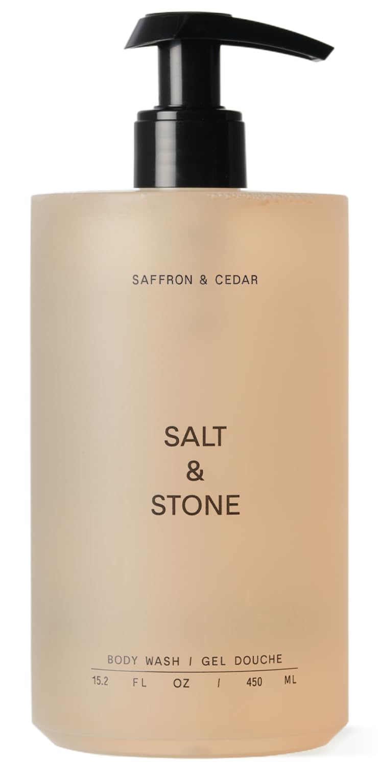 Salt & Stone front bottle view showing scent and size benefit