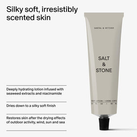 Salt & Stone ingredient label highlighting vegan cruelty-free formulation