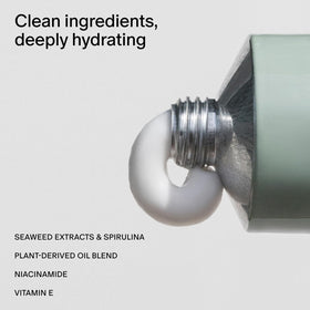 Salt & Stone creamy lotion texture close-up demonstrating fast absorption