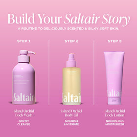 Saltair being massaged onto forearm demonstrating quick absorption and softening benefit