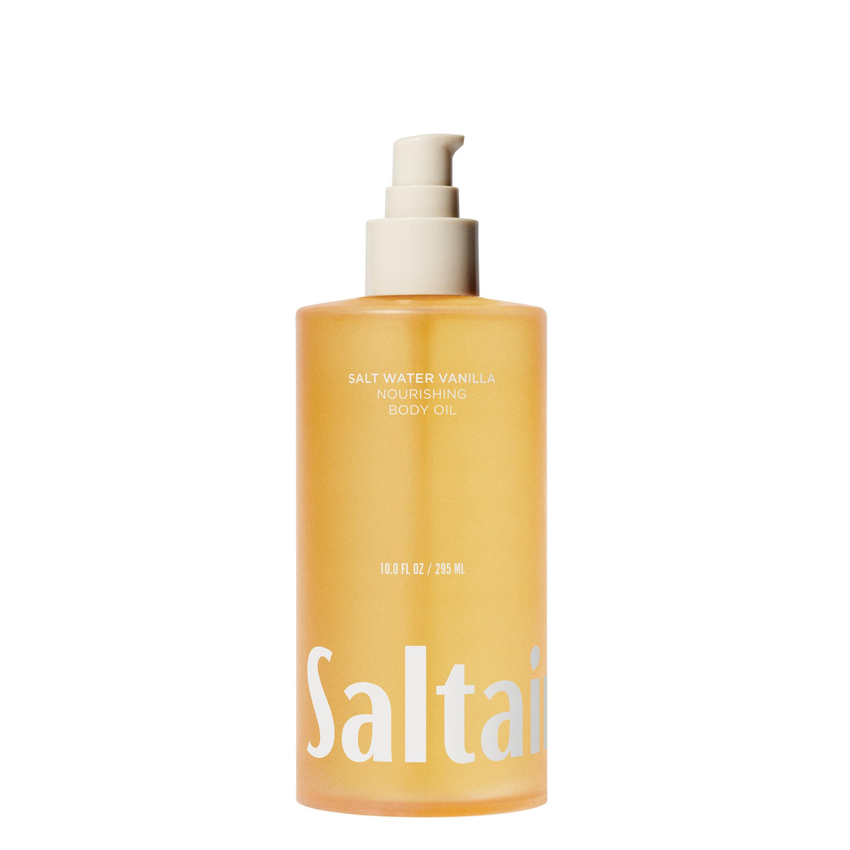 Saltair bottle front view showing 10oz size and Salt Water Vanilla scent benefit