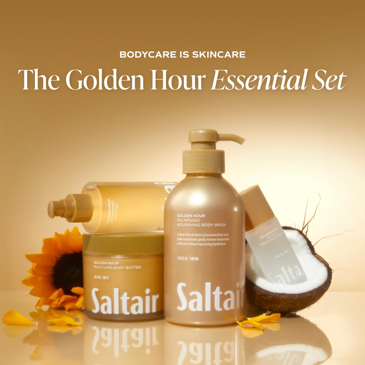 Saltair oil pumped into hand demonstrating easy application and fast-dry benefit