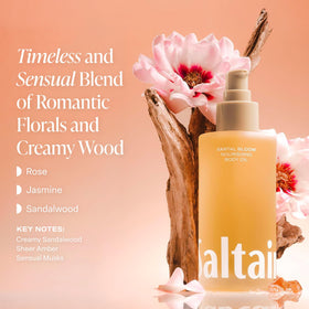 Saltair oil close-up showing golden color and nourishing botanical texture