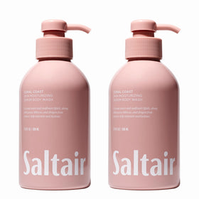 Saltair front packaging showing Coral Coast scent and pump benefits