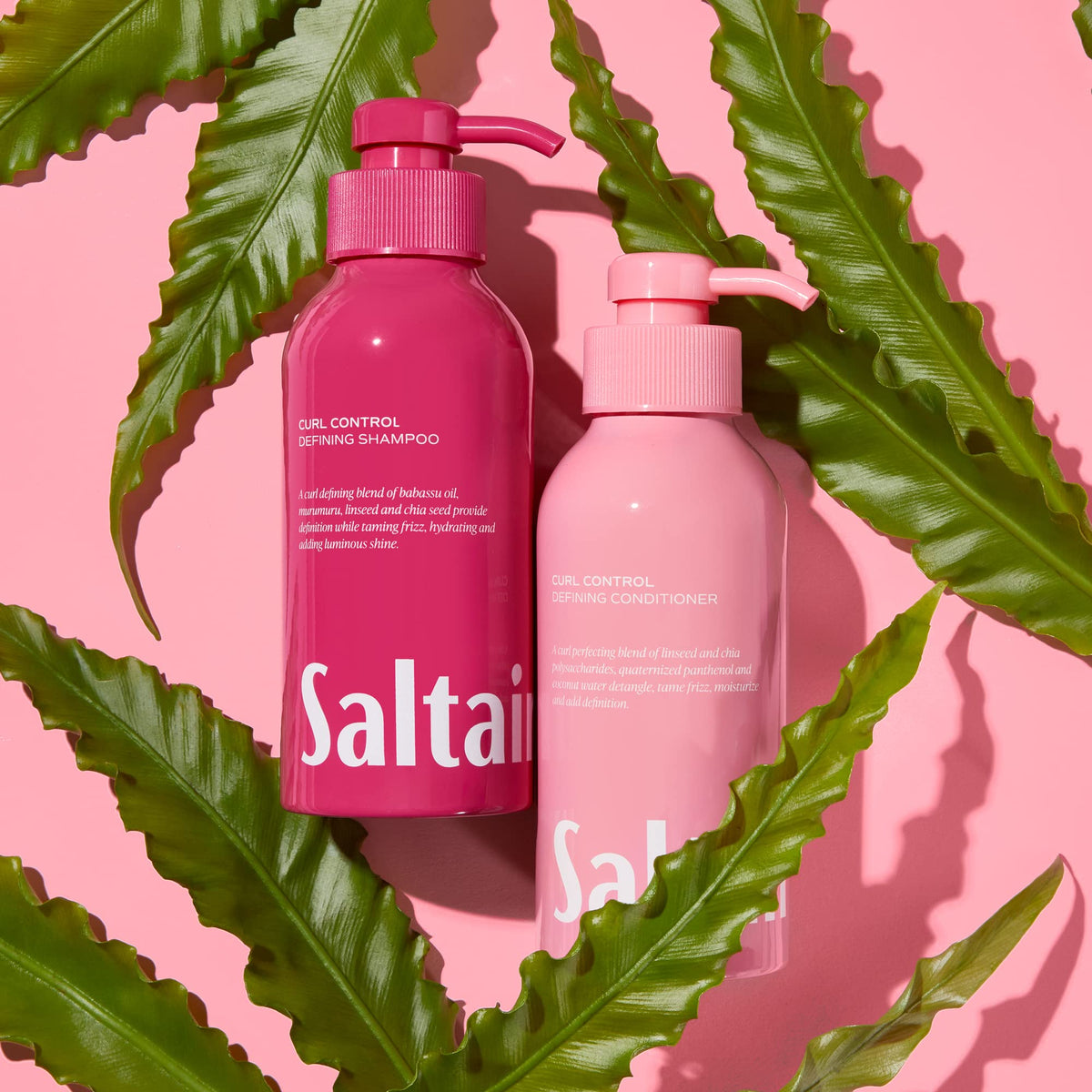 Saltair set styled on bathroom shelf suggesting everyday routine appeal