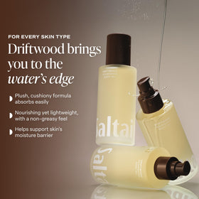 Saltair bottle next to everyday items for clear 4oz size and travel-friendly benefit