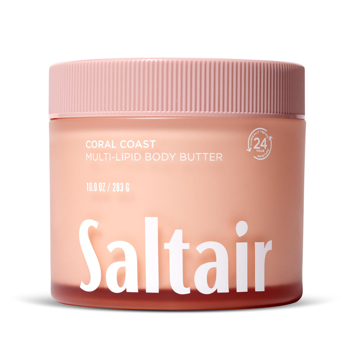 Saltair front packaging showing coral coast scent and 10oz size benefit hydration