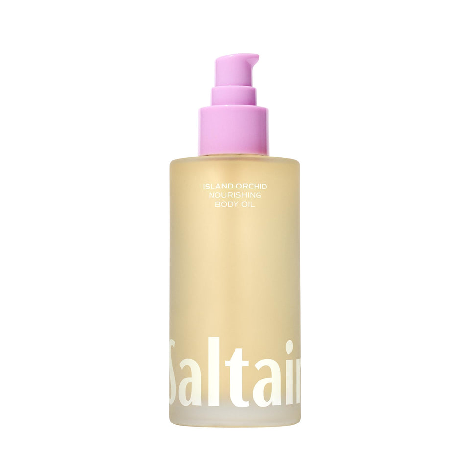 Saltair front packaging showing Island Orchid label and travel-friendly 4oz size benefit
