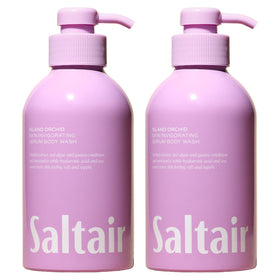 Saltair front packaging showing two 17oz bottles and Island Orchid scent benefit
