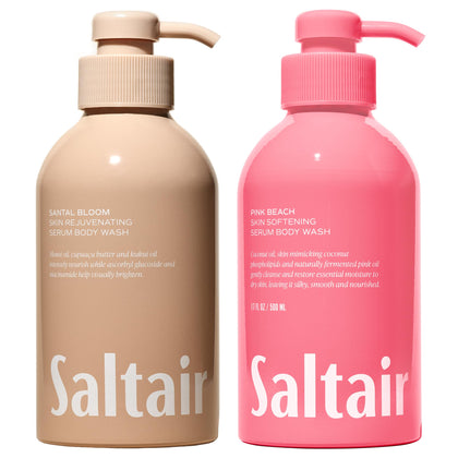 Saltair front packaging showing both scent bottles and clear branding benefit: easy scent choice