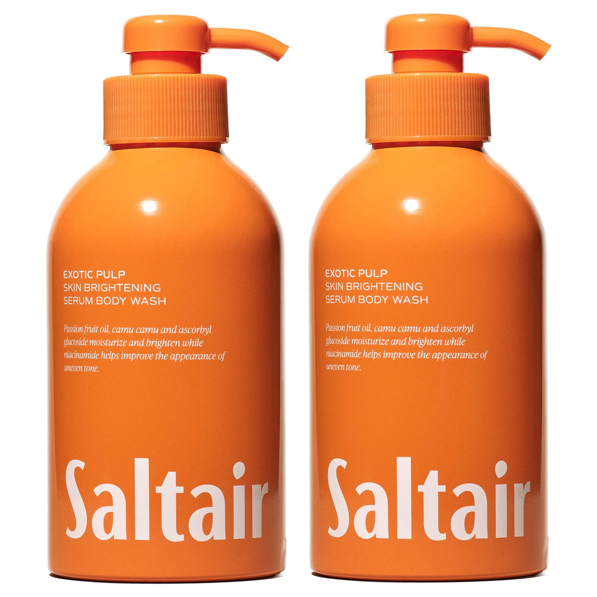 Saltair front packaging showing two bottles and moisturizing benefits