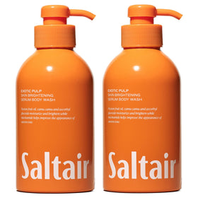 Saltair front packaging showing two bottles and moisturizing benefits