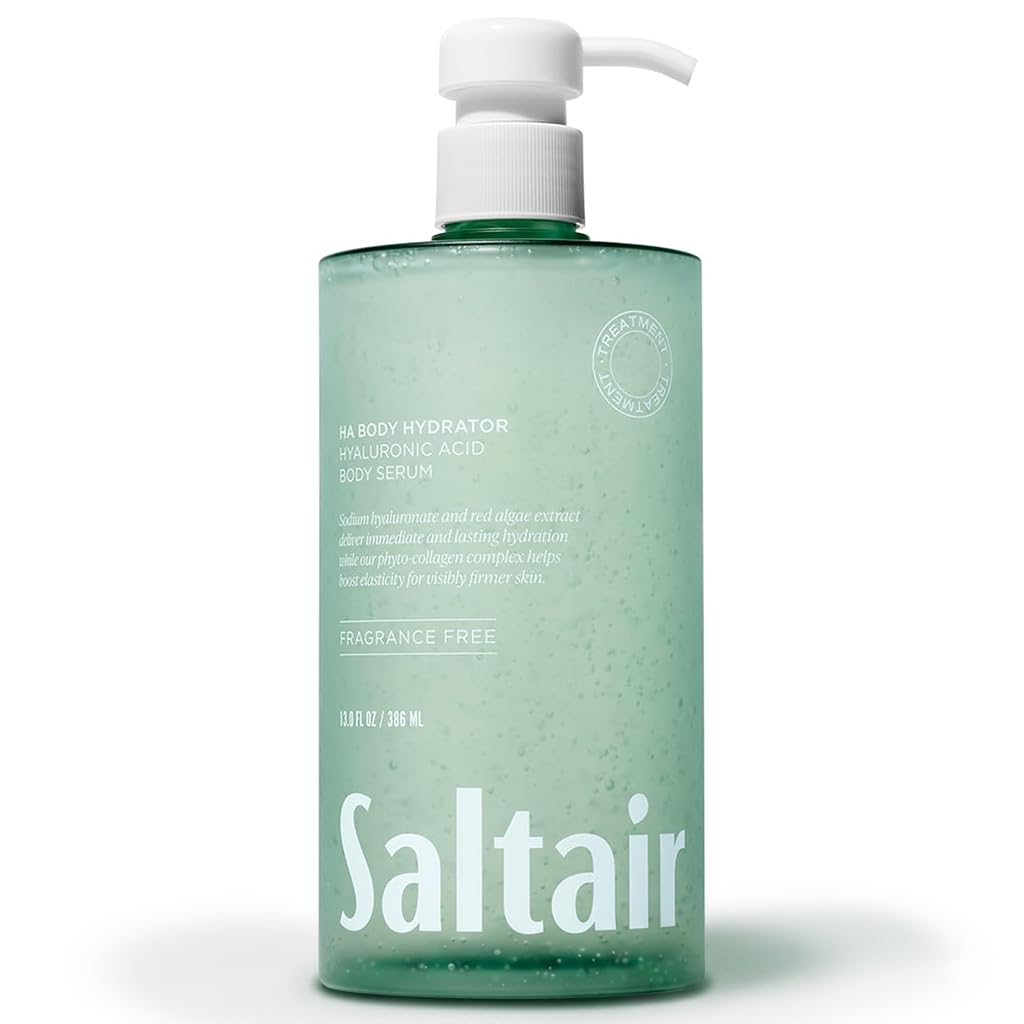 Saltair front pump bottle showing packaging and hygienic dispenser benefit