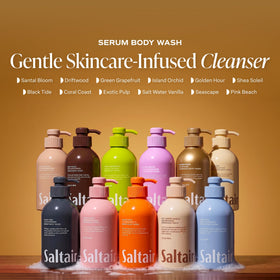 Saltair ingredient blend oils close-up highlighting moisturizing benefits