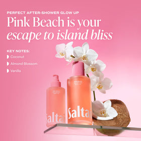 Saltair back label detail with ingredient list highlighting botanical benefits