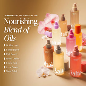 Saltair ingredients label with Kukui Moringa Squalane highlighting botanical benefits