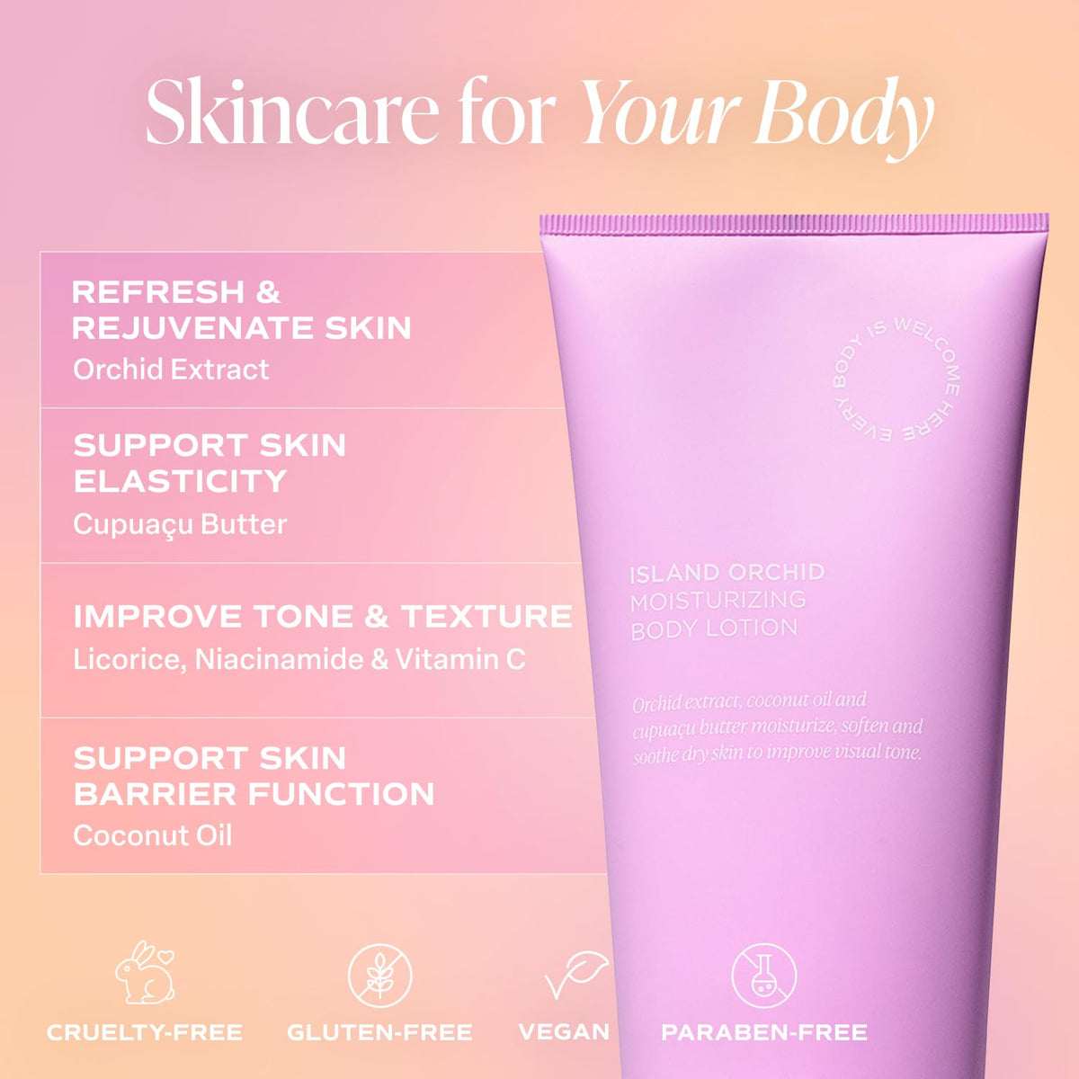 Saltair lotion applied on palm demonstrating quick absorption and softness