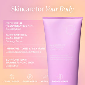 Saltair lotion applied on palm demonstrating quick absorption and softness